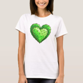 Niedlicher Funny Cactus Heart Valentine's Day T-Shirt