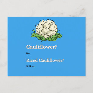 Niedlicher Funny Cauliflower Postkarte
