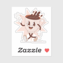 Niedlicher Funny Coffee Cartoon