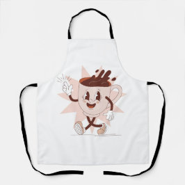 Niedlicher Funny Coffee Cartoon Schürze