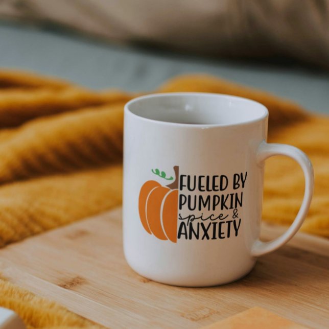 Niedlicher Funny Seasonal Fall Pumpkin Gewürzkaffe Kaffeetasse (Von Creator hochgeladen)