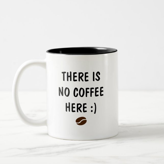 Niedlicher Funny Text Coffee Lover - kundenspezifi Zweifarbige Tasse (Links)