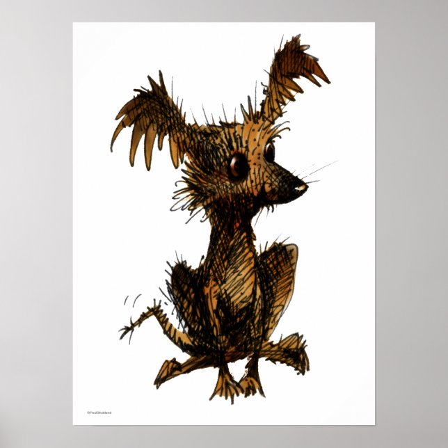 Niedlicher Funny Toy Hund Poster (Vorne)