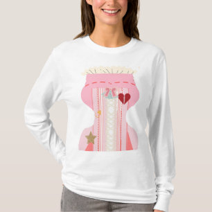 Niedlicher Funny Valentine's Day Corset Bustier T-Shirt