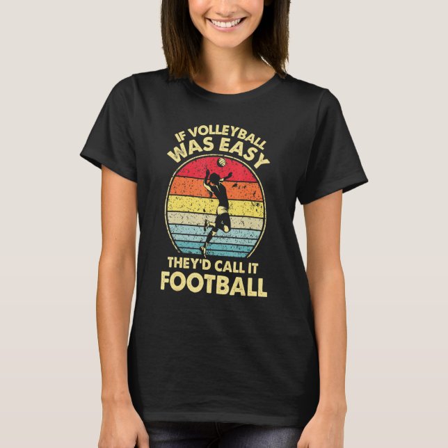 Niedlicher Funny Volleyball für Teen Girls und Fra T-Shirt (Vorderseite)