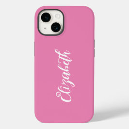 Niedlicher, für Girly Pink geeigneter Name Persönl Case-Mate iPhone 14 Hülle