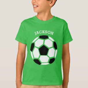 Niedlicher Fußball-Ball-personalisierter T-Shirt