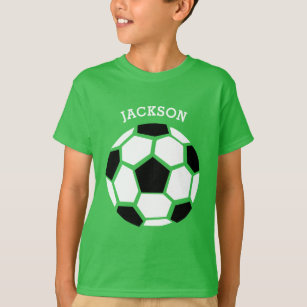 Niedlicher Fußball-Ball-personalisierter T-Shirt