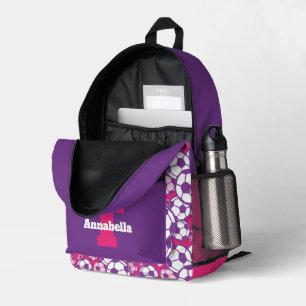 Niedlicher Fußballsport - Monogramm Bedruckter Rucksack