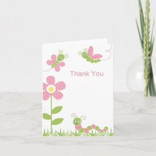 Niedlicher Garten hört Anmerkungs-Karte ab Dankeskarte