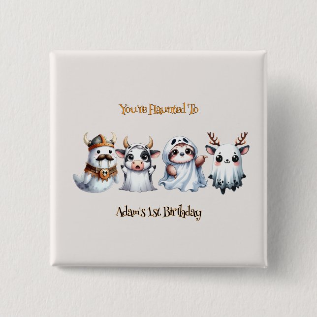 Niedlicher Geburtstag Button (Vorderseite)