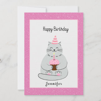 Niedlicher Geburtstag der Katze