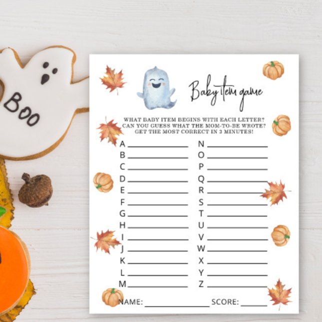 Niedlicher Geist - Baby Item Game. Baby Shower Gam (Von Creator hochgeladen)