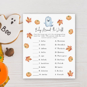 Niedlicher Geist - Baby rund um das Weltspiel