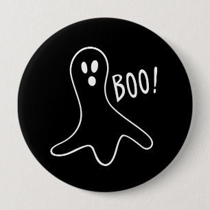 Niedlicher Geist Booo Halloweens Button