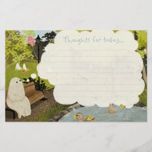 Niedlicher Geist - Ententeich Sommer Briefpapier