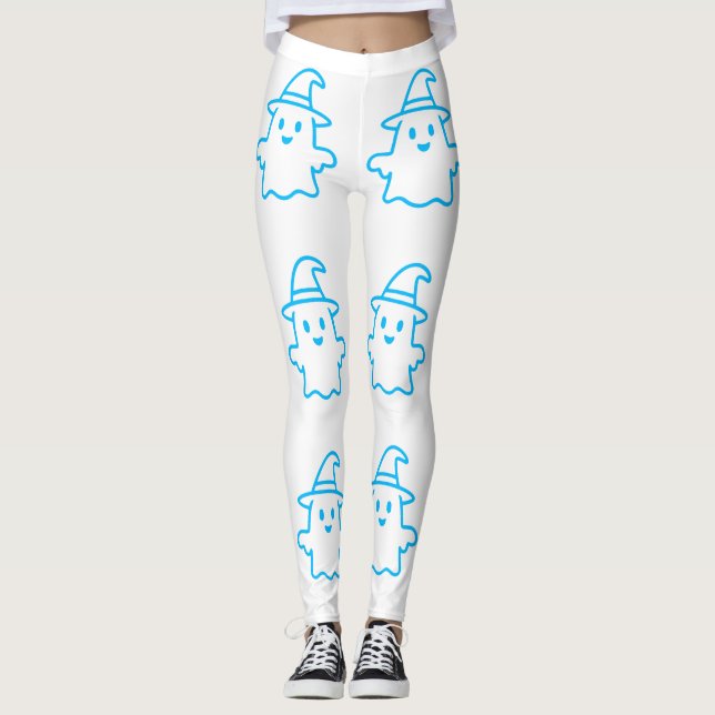 Niedlicher Geist - Hallowee Leggings (Vorderseite)