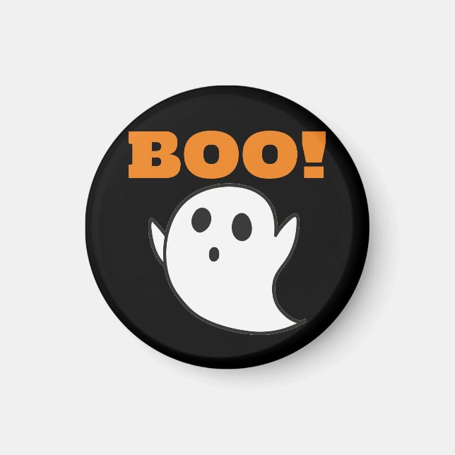 Niedlicher Geist mit BOO! Magnet (Vorne)