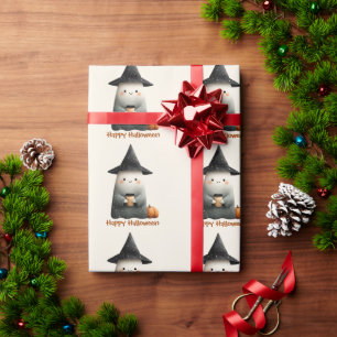 Niedlicher Geist mit Kaffeehaus Geschenkpapier