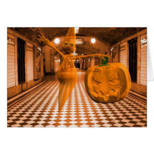 Niedlicher Geist mit Pumpkin