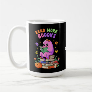 Niedlicher Geist "Read More Booooks" Witziges Hall Kaffeetasse