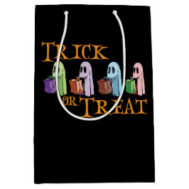 Niedlicher Geistertrick oder Treat Bag Mittlere Geschenktüte