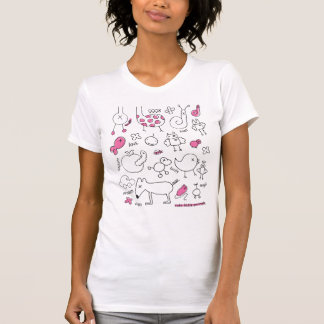 Niedlicher Gekritzel-T - Shirt mit