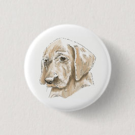 Niedlicher Gelbe Labrador Welpe Liebe Button