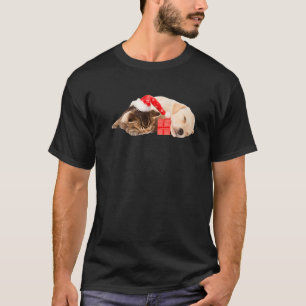 Niedlicher Gelbe Labrador Welppy Kitten Weihnachts T-Shirt