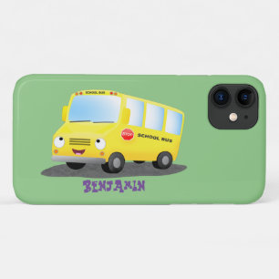 Niedlicher Gelber Schulbus-Cartoon Case-Mate iPhone Hülle