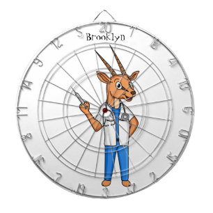 Niedlicher Gemsbok-Antilope-Cartoon Dartscheibe
