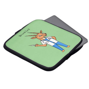 Niedlicher Gemsbok-Antilope-Cartoon Laptopschutzhülle