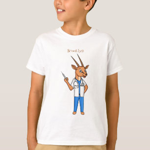 Niedlicher Gemsbok-Antilope-Cartoon T-Shirt