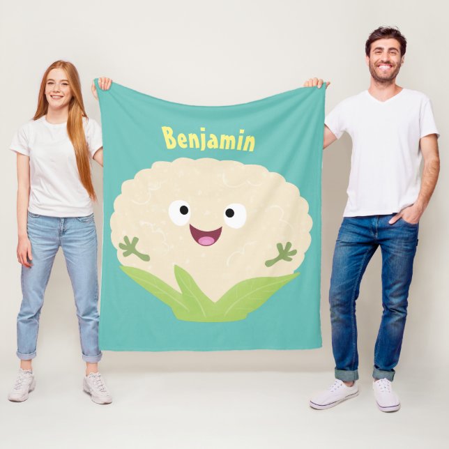 Niedlicher Gemüsegarten-Cartoon Fleecedecke (Beispiel)