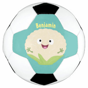 Niedlicher Gemüsegarten-Cartoon Fußball