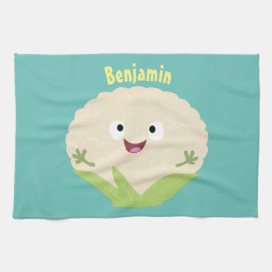 Niedlicher Gemüsegarten-Cartoon Geschirrtuch