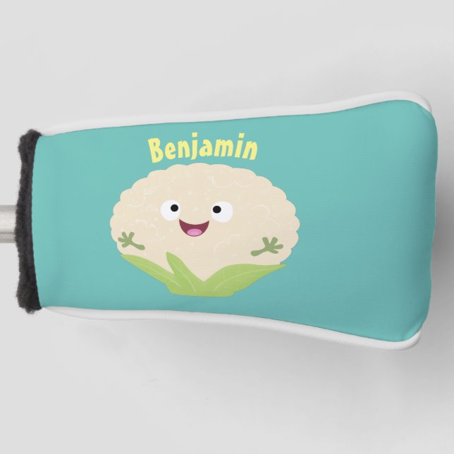 Niedlicher Gemüsegarten-Cartoon Golf Headcover (Vorderseite)