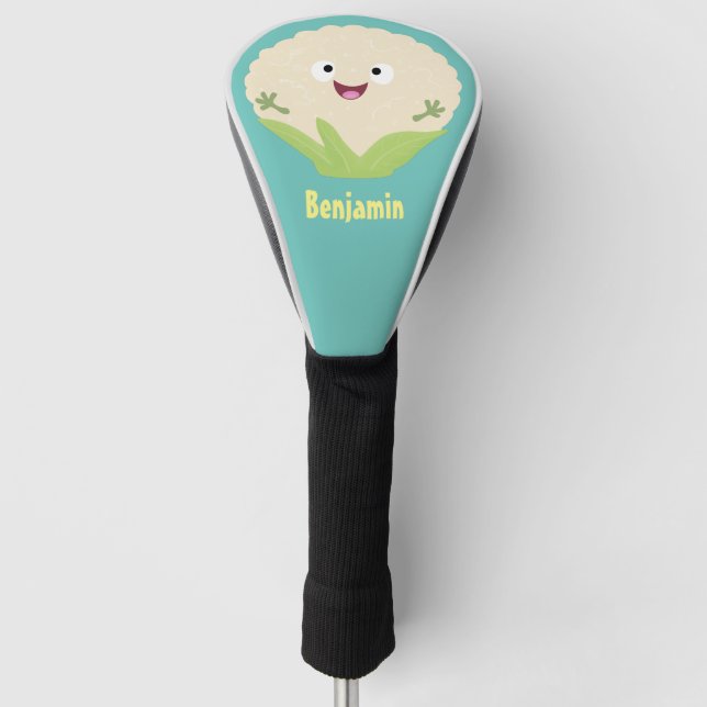 Niedlicher Gemüsegarten-Cartoon Golf Headcover (Vorderseite)