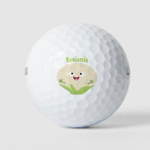 Niedlicher Gemüsegarten-Cartoon Golfball