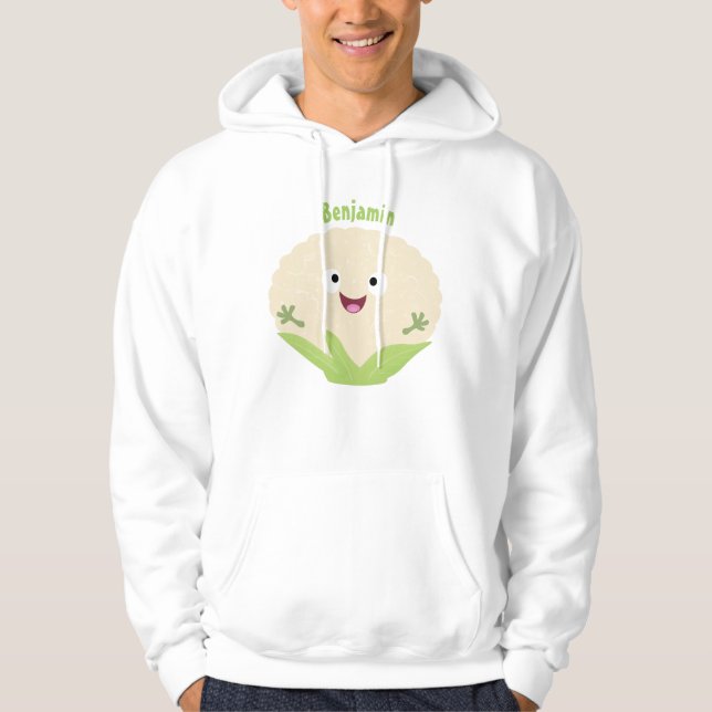 Niedlicher Gemüsegarten-Cartoon Hoodie (Vorderseite)