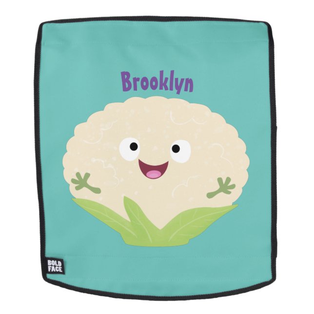 Niedlicher Gemüsegarten-Cartoon Rucksack (Abnehmbare Front)