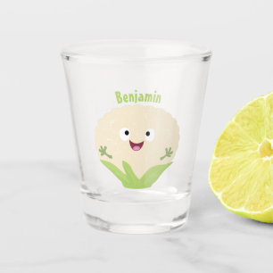 Niedlicher Gemüsegarten-Cartoon Schnapsglas