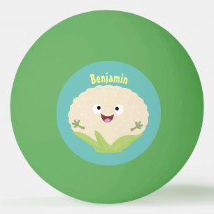 Niedlicher Gemüsegarten-Cartoon Tischtennisball