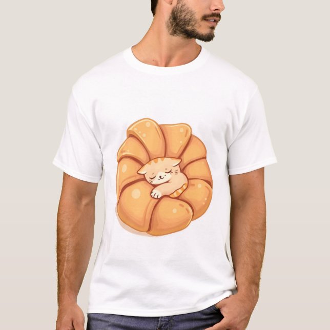 Niedlicher geschlafener T - Shirt (Vorderseite)