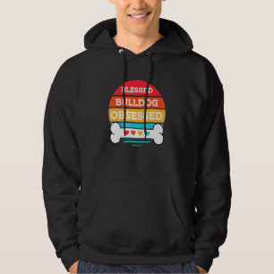 Niedlicher, gesegneter und besessener Bulldoghund Hoodie