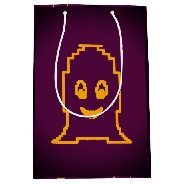 Niedlicher Gespenst Mittlere Geschenktüte (Vorderseite)