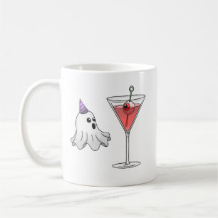 Niedlicher Ghost & Creepy Cocktail Kaffeetasse