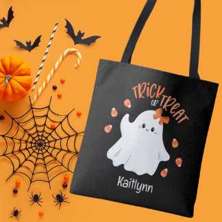 Niedlicher Ghost Halloween Trick oder Treat Tote B