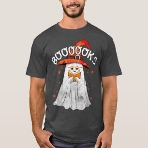 Niedlicher Ghost-Lehrer Buch-Lesebüchern oberste S T-Shirt