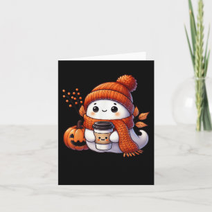 Niedlicher Ghost Pumpkin Gewürz Cup Halloween Herb Karte